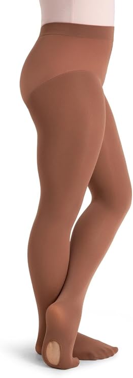 Capezio Girls' Ultra Soft Self Knit Waistband Tight