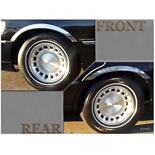 QAA Is Compatible With 2003-2011 Lincoln Town Car 4 Piece Molded Stainless Steel Wheel Well Fender Trim Molding, 1.75" Width WZ43680