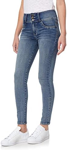 WallFlower Womens Juniors Instasoft High-Rise Sassy Skinny Jeans Standard and Plus