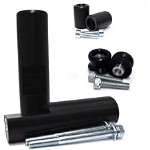 Shogun USA Made Kaw ZX14R 2012 2013 2014 2015 2016 2017 2018 2019 2020 2021 2022 2023 2024 2025 Black Comp No Cut Frame Slider Kit Includes No Cut Frame Sliders Swing Arm Spools and Bar Ends 755-4719
