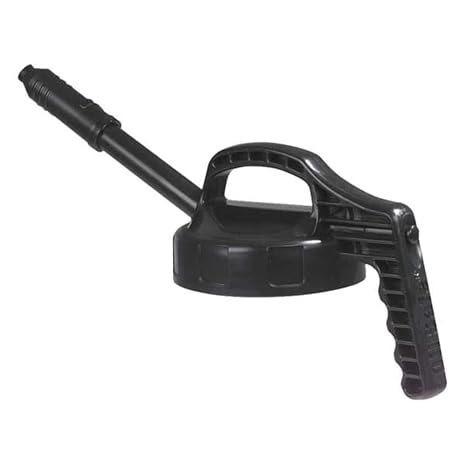 Stretch Spout Lid,w/0.5 In Outlet,Black 100301-1 Each