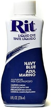 Rit Dyes Navy Blue Liquid 8 oz. Bottle [Pack of 4 ]