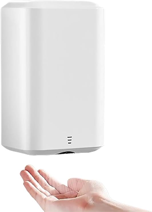 Hand Dryer for Home Bathroom Commercial,Electric Automatic Air Hand Dryers Touchless Extra Quiet Low Noise Wall Mounted Type(White)