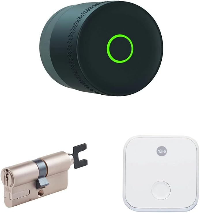 Yale Linus L2 Lite Akıllı Kilit Seti Siyah Barel Ve Wi-Fi Köprüsü