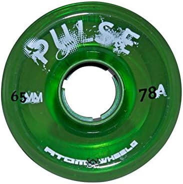 ATOM SKATES Outdoor Quad Roller Wheels 78A ATOM PULSE Green / 2 Packs - 8 Wheels