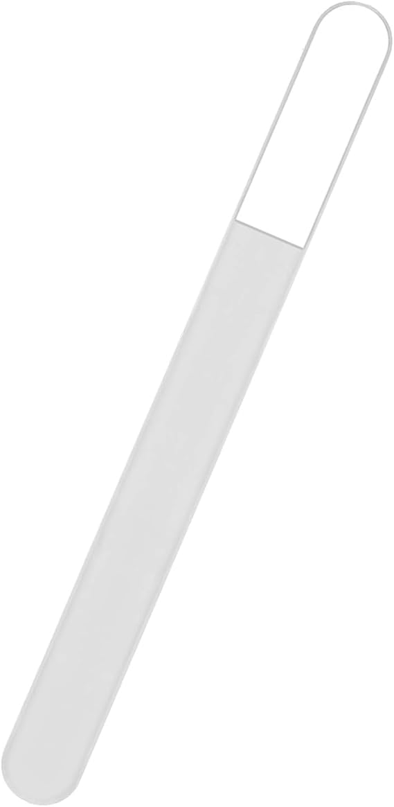 3.8 Rated Professional Crystal Glass Nail File, 19.5cm Tempered Glass Nail File for Natural Nails, Gentle Precision Shaping, Prevents Splitting & Breakage, Salon-Quality for Home & Travel
