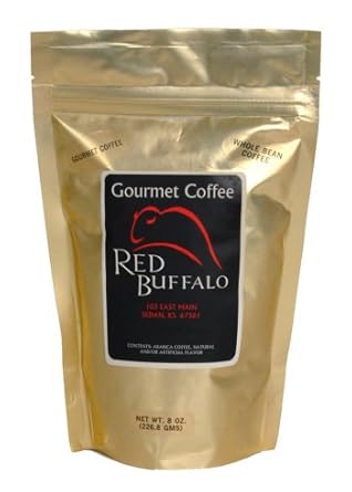 Red Buffalo Chocolate Raspberry Flavored Coffee, Whole Bean, 1 pound