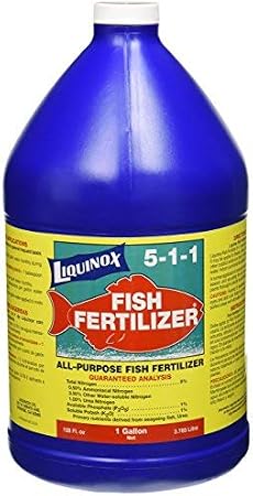 2 Set 7128 Fish Emulsion 5-1-1 Fertilizer, 1-Gallon
