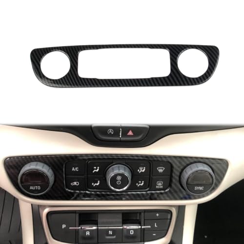 Korlot Carbon Fiber Center Console Air Conditioner Panel AC Cover Trim for GMC Terrain 2018-2024