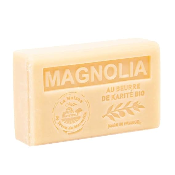 French Soap With Shea Butter - Maison du Savon - Magnolia 125g