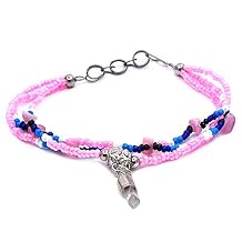 Mia Jewel Shop Native American Inspired Healing Gemstone Clear Quartz Crystal Multicolored Seed Beaded Multi Strand Bracelet - Womens Tribal Fashion Handmade Jewelry Boho Accessories