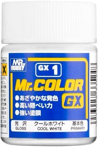 Mr. Hobby GX1 GX White 18ml Bottle, GSI Mr. Color