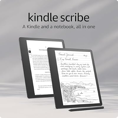 Like-New Amazon Kindle Scribe (16 GB) the first Kindle and digital notebook, all in one, with a 10.2 300 ppi Paperwhite display, includes Premium Pen + 3 months of Kindle Unlimited (with auto-renewal)