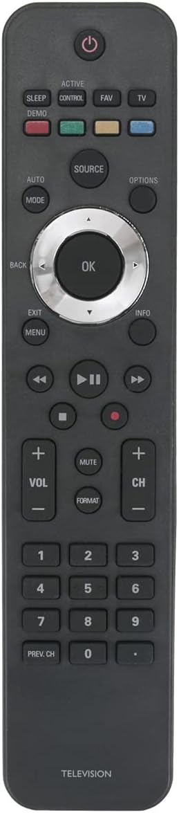 URMT42JHG003 Replacement Remote Applicable for Philips TV 47PFL6704D/F7 42PFL6704D/F7 32PFL6704D/F7 52PFL7704D/F7 47PFL7704D/F7 42PFL7704D/F7 32PFL7704D 42PFL6704D 42PFL7704D 52PFL6704D 32PFL6704D