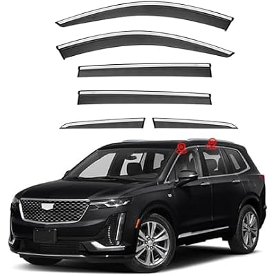 4-pc Wind Deflectors for Cadillac XT6 2019-2024,Tinted Wind DeflectorsSun VisorsRain ShieldVent Deflectors,6PCS, normal