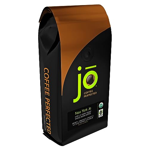 NEW YORK JO: 2 lb, Medium Dark Roast, Whole Bean Coffee, 100% Arabica Beans, USDA Certified Organic, NON-GMO, Signature House Blend, Gluten Free, Gourmet Coffee from Jo Coffee
