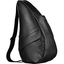 AmeriBag 19" Full-Grain Leather Healthy Back Bag Ergonomic Crossbody Sling for Everyday Use, Travel & Walking Comfort