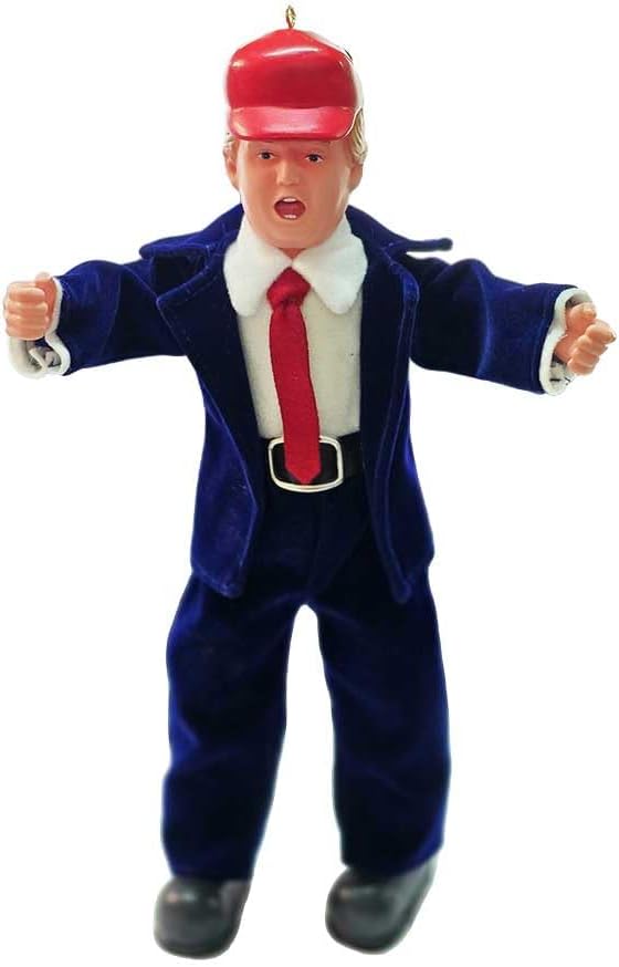 Party Monkeys Bend and Pose Festive Suit Elf Christmas Decoration Patriotic Mischievous Holiday Elf Ornament | Funny & Unique 2025