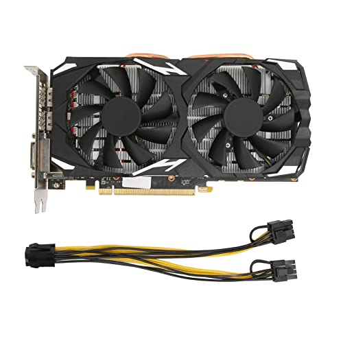 ASHATA RX 580 Graphics Card, 8GB GDDR5 HDMI DisplayPort Gaming Graphics Card 256bit PC Gaming Video Graphics Card, 1284MHz GPU, 16 PCI Express 3.0, 3 x DP