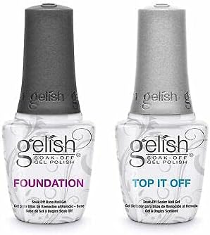 Gelish Dynamic Duo Foundation Base Coat & Top It Off Top Coat, 30 ml