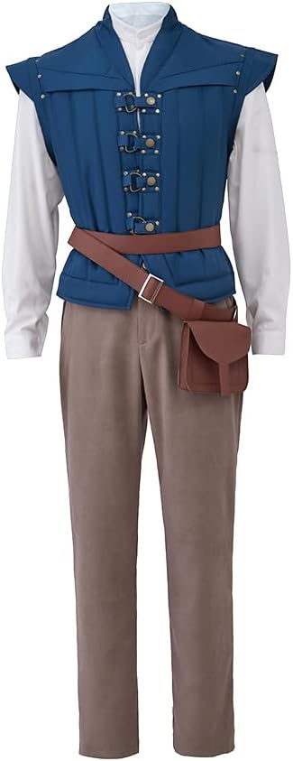 Men's Flynn Rider Cosplay Costume Halloween Outfit