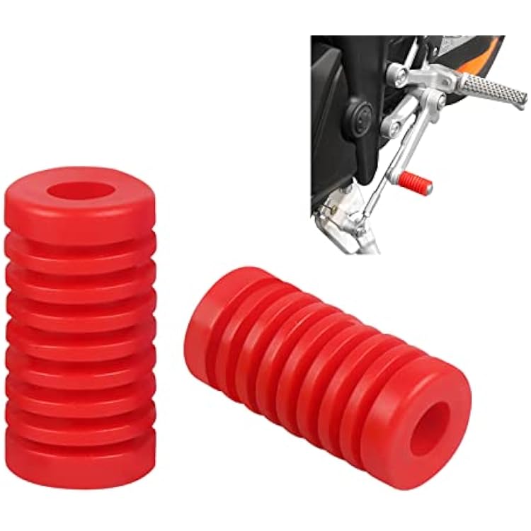 COPART Motorcycle Gear Shift Shifter Lever Pedal Rubber Cover Universal Replacement for Yamaha Suzuki Kawasaki Honda and More Red, 1 Pair