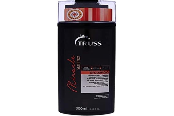 TRUSS Miracle Summer Hair Shampoo, Summer Protection, 10.56 fl oz | Cleansing hair shampoo formulated specifically for seasonal summer hair protection.