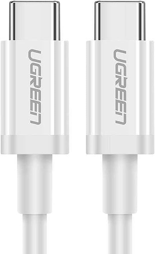 Ugreen USB C to USB C 3A Fast Charging and Data Cable White 50 CM