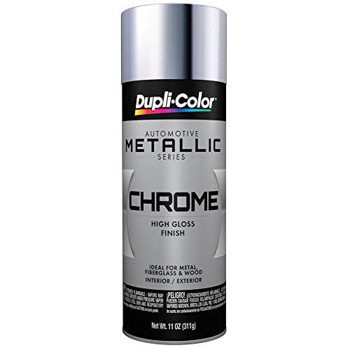 Dupli-Color ECS101007 Instant Enamel Metallic Automotive Paint Chrome Spray Paint - 11 oz. Aerosol Can