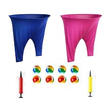 Granny Pants Yard Game, 8/16 Elastic Balls+Pump, Backyard Parties and Field Day,Tailgate & Backyard Lawn Games for BBQ, Camping, Team Building Events