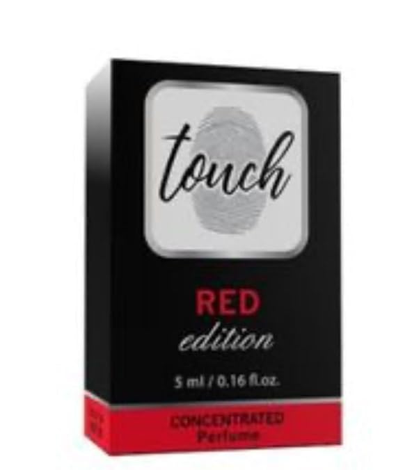 Touch Red Edition Concentrated Perfume Oil, 0.16 fl oz, Black and Red