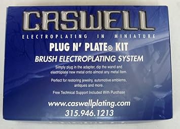 Caswell Plug N' Plate Nickel/Gold Kit