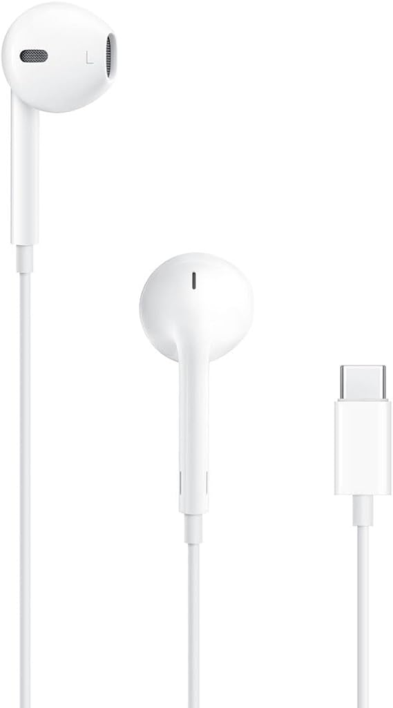 Apple EarPods Headphones, Wired Ear Buds with Built-in Remote to Control Music, Phone Calls, and Volume - Retail Packaging (USB-C)