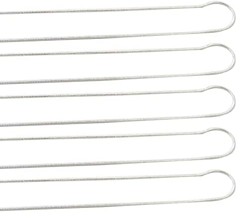 5 Pack Necklace Chain 925 Sterling Silver Necklace Snake Chains Bulk for Jewelry Making, 1.2 mm 22 Inch