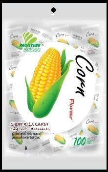 Corn Candy Flavor, Haoliyuan Chewy Milk Candy 100 Psc, 380 G