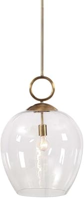 Uttermost Calix Pendant Light in Aged Brass