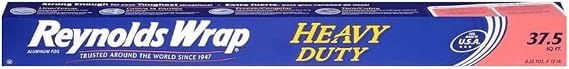Reynolds Wrap Heavy Duty Aluminum Foil, 37.5 Square-Foot Roll (Pack of 1)