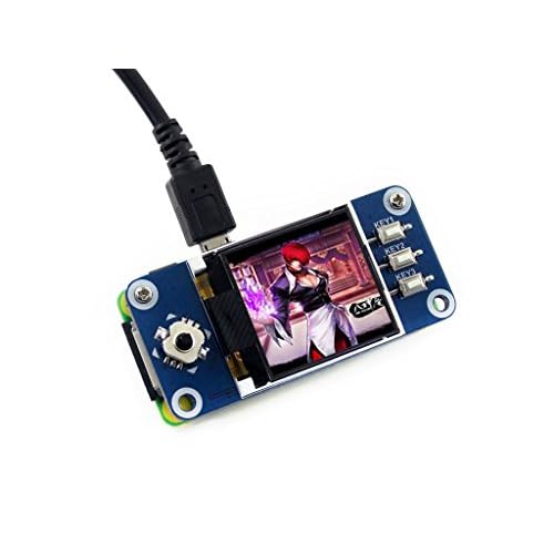 1.44inch LCD Display HAT for Raspberry Pi ZeroZero WZero WH4B3B, 128x128 Pixels, SPI Interface @XYGStudy