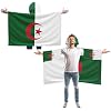 2026 World Cup Flag Cape with Sleeves & Thumb Holes - 3x5 Ft Flag Cloak for Football Fans, Game Day Gear, Soccer Support Wear (Algeria)