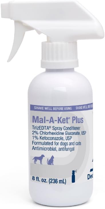 Mal-A-Ket Plus TrizEDTA Spray Conditioner for Dogs and Cats, 8 Fl Oz | Packaging May Vary