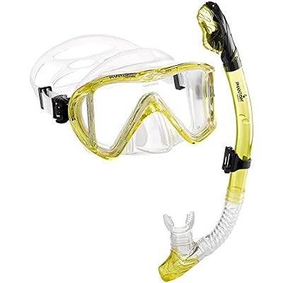 Phantom Aquatics Signature Master View Mask Dry Snorkel Set