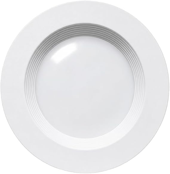 6 Inch LED Recessed Light, Dimmable, 5CCT 2700K/3000K/3500K/4000K/5000K, Retrofit Downlight with Baffle, 9 Watt, 750 Lumens, Easy to Install, ES Qualified, UL Listed - 1 Pack