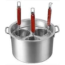 Pasta Pots Cooking Pot Commercial Pasta Cooker Set, Pasta Cooking Cookware with Divider and Colander Strainer, Stainless Steel Stock Pot