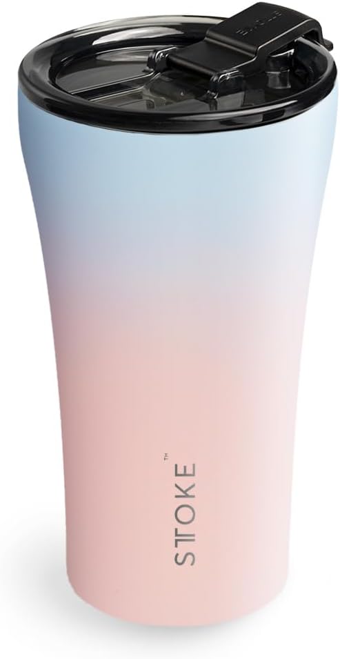 Sttoke Leakproof Lid Shatterproof Tumbler, The Sky Blush, 6.1-inch Height, 12 oz, S12LPOFSB2372