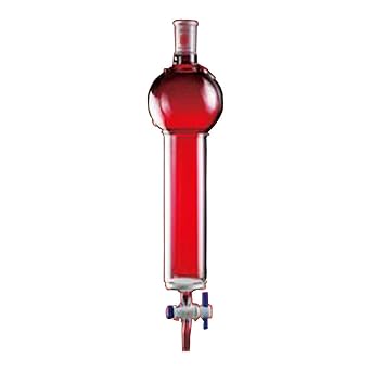 C393230C SYNTHWARE Chromatography Column with Reservoir and Fritted Disc, 24/40 Joint, 500 mL Reservoir Capacity, 32 mm Outside Diameter, 26 mm Inside Diameter, 305 mm Length