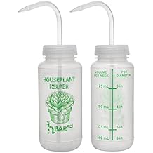hBARSCI 2PK Houseplant Helper Plant Water Bottle, 16oz -Weekly Irrigation Scale Printed on Side - Plant Watering Devices, Succulent Watering Bottle, Indoor House Plant Waterer, Seed Tray Watering Can