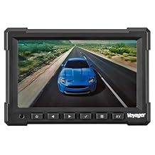 Voyager VOM718 7" LCD Color Backup Rear View Vehicle Observation Monitor w/ 3 Camera Inputs, Video for up to 3 Cameras (Cameras Sold Separately), NTSC/PAL Compatible, 12V - 24V Compatible