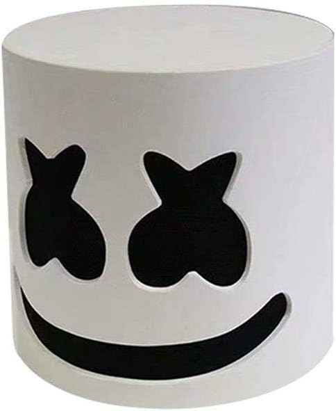 Candora Marshmello Full Head DJ Mask Halloween Cosplay Mask Bar