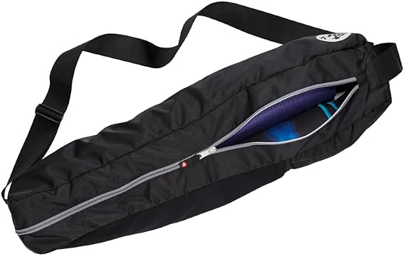 Manduka Go Light Yoga Mat Carrier Bag with Pocket, Adjustable Strap, Suitable for most Yoga Mats