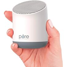 Pure Enrichment Wave Mini Travel Sound Machine - 6 Soothing Sounds Including White Noise, Seamless Loop Audio, Rechargeable Battery, 48 Hour Run Time, Optional Timer, and Storage Bag
